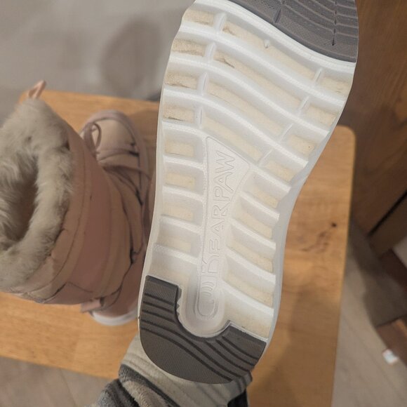 Bearpaw Pink Lace Up Fur Lined Water Resistant Snow Winter Boots, Women's Size 7 - Picture 6 of 9